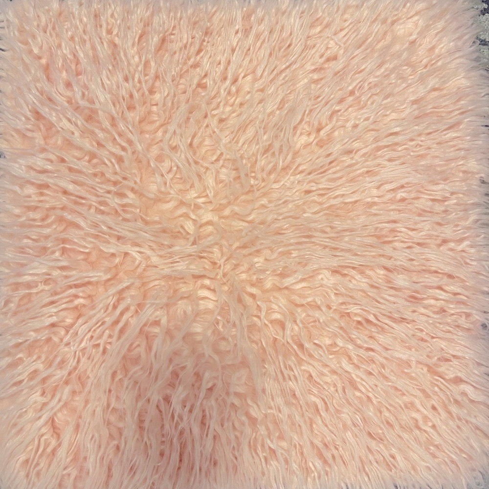 Set of 2 Fuzzy throw pillow covers